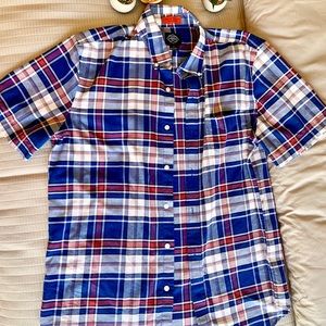 Men’s Plaid Button-Up with frocket sz. L